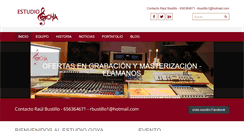 Desktop Screenshot of estudiogoya.com