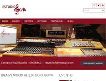 Tablet Screenshot of estudiogoya.com